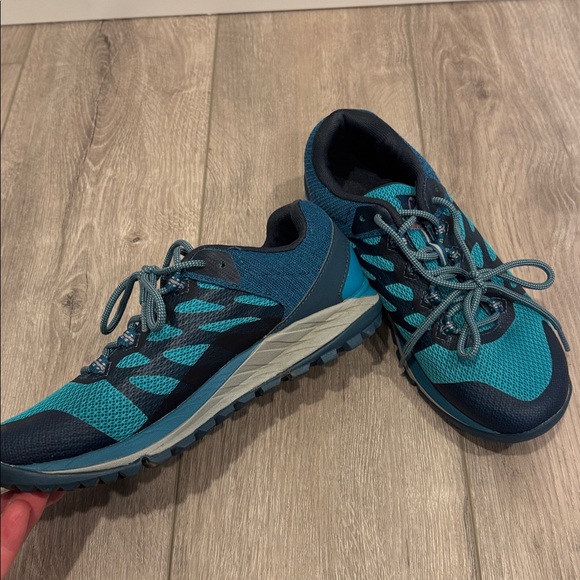 Merrell Women's Antora 2 Teal and Black Sneakers - Picture 4 of 8